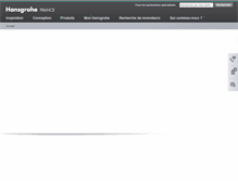 Tablet Screenshot of hansgrohe.fr