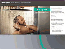 Tablet Screenshot of pro.hansgrohe.be