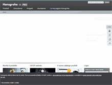 Tablet Screenshot of pro.hansgrohe.it