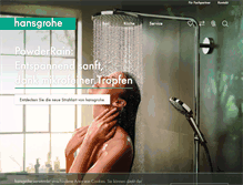 Tablet Screenshot of hansgrohe.de